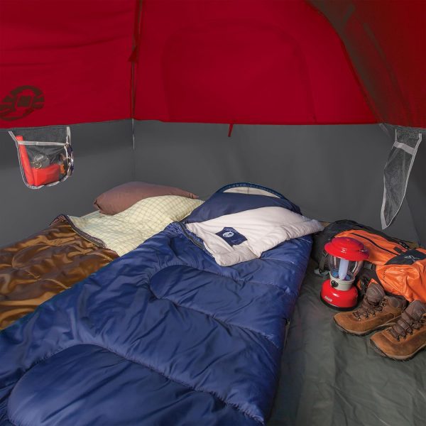 Coleman Brazos 20/30°F Adult Cool-Weather Sleeping Bag with No-Snag Zipper & Stuff Sack, Machine Washable, Great for Camping, Traveling, Guests, & More - Image 2
