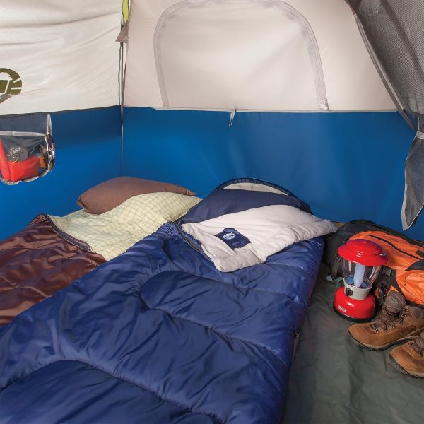 Coleman Brazos 20/30°F Adult Cool-Weather Sleeping Bag with No-Snag Zipper & Stuff Sack, Machine Washable, Great for Camping, Traveling, Guests, & More - Image 5