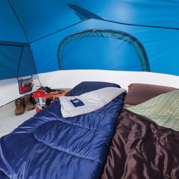 Coleman Brazos 20/30°F Adult Cool-Weather Sleeping Bag with No-Snag Zipper & Stuff Sack, Machine Washable, Great for Camping, Traveling, Guests, & More - Image 6