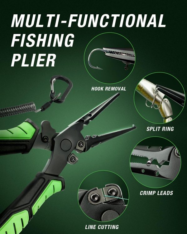Ghosthorn Fishing Rod and Reel Combo Graphite Telescoping Fishing Pole Portable Travel Kit with Carrier Bag for Freshwater Saltwater - Image 3